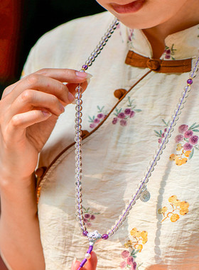 108颗纯净体10A天然白水晶念珠