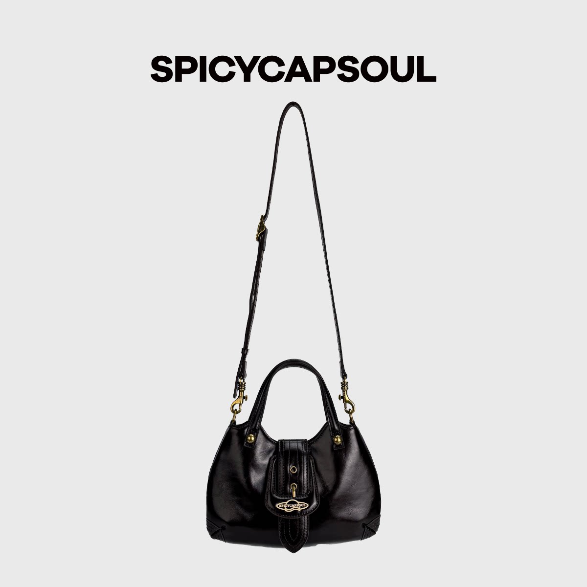 【黑桃皇后】SpicyCapSoul池金物小众定制复古手提斜挎贝壳包
