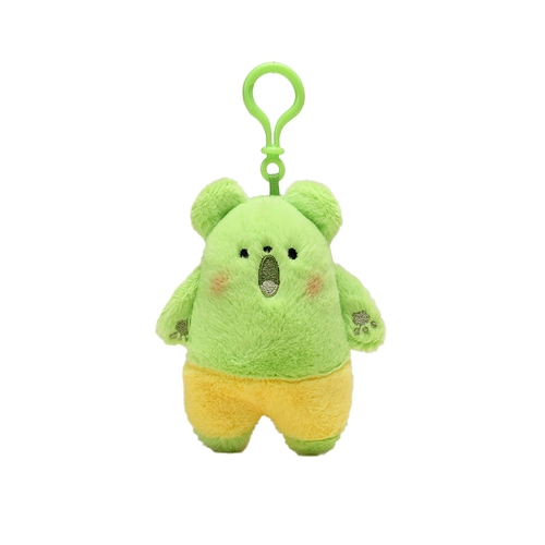 Оригинальная зеленая эмоциональная плюшевая кукла, аксессуар на рюкзак, подвеска, кот, подарок на день рождения