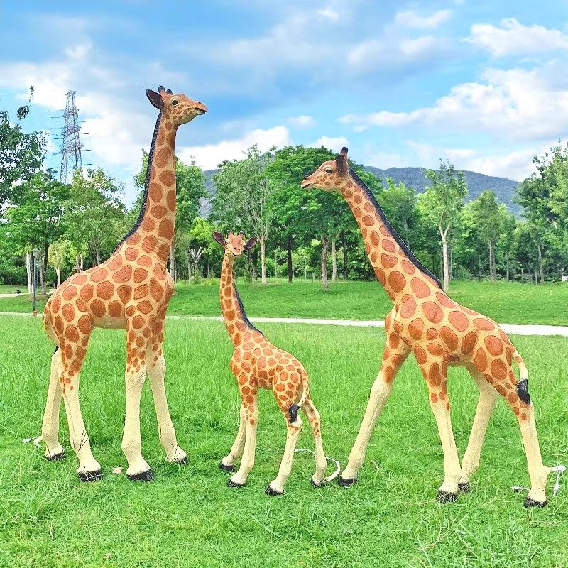 户外仿真长颈鹿雕塑植物园发光动物鹿模型园林草坪落地装饰大摆件,淘宝优惠券,粉丝福利购,淘宝优惠卷