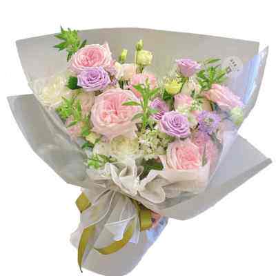 上海同城鲜花速递韩式混搭教师节妈妈闺蜜老婆客户鲜花束生日礼物