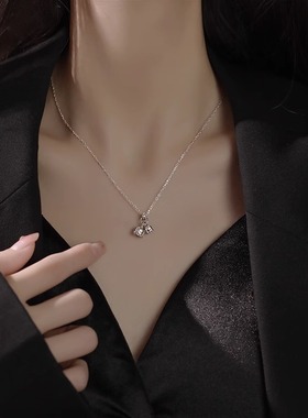 999纯银铃兰花项链女送女友礼物