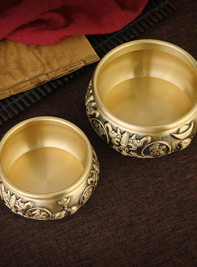 聚宝盆办公室黄铜复古