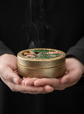 至檀精致禅意荷塘月色盘香炉
