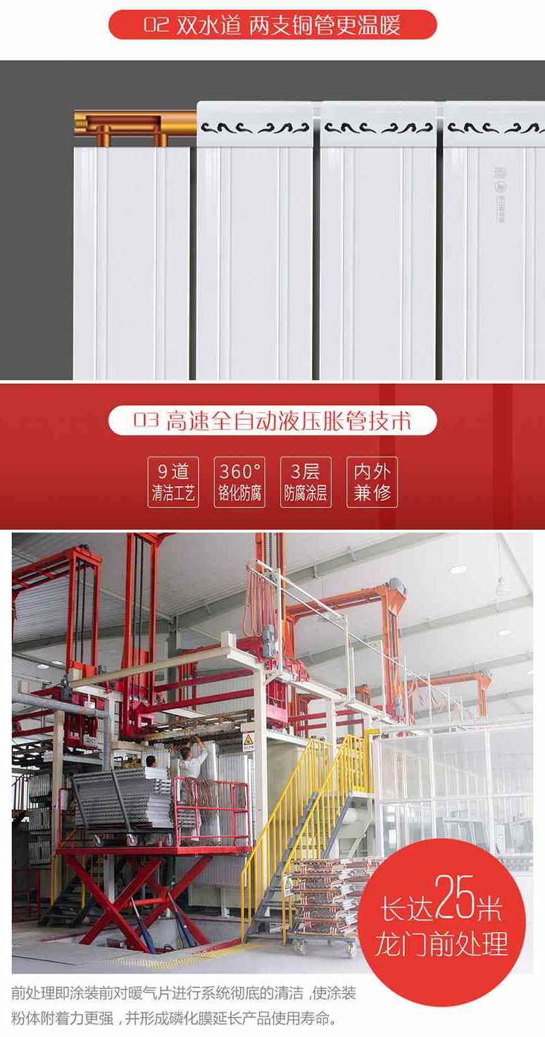 新款铜铝复合暖气片家用水暖板式换热器片小背篓卫生间横立壁挂式