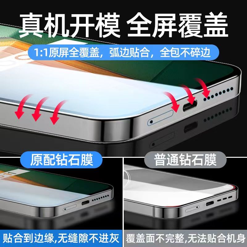 iqoo11Pro钢化膜vivoiqoo12手机膜10vivo9iq7竞速8iqooneo5s版iqooneo6se855neo3活力z3iqooz5x适用iqoou3u1x - 图0