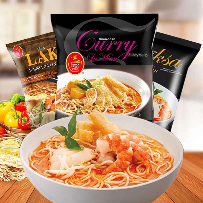 新加坡进口Primataste百胜厨咖喱叻沙拉面全麦方便面酸辣泡面袋装,淘宝优惠券,粉丝福利购,淘宝优惠卷