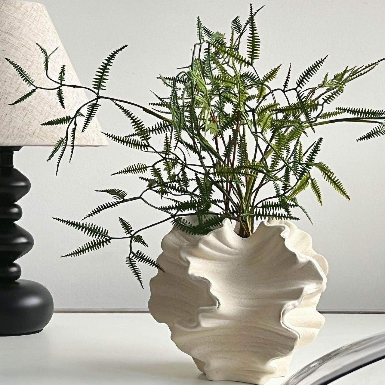 仿真花假花侘寂风花瓶陶瓷花器桌面客厅餐桌装饰中古风玄关摆件,淘宝优惠券,粉丝福利购,淘宝优惠卷