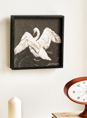 沙岩红色喜庆新年玄关装饰画