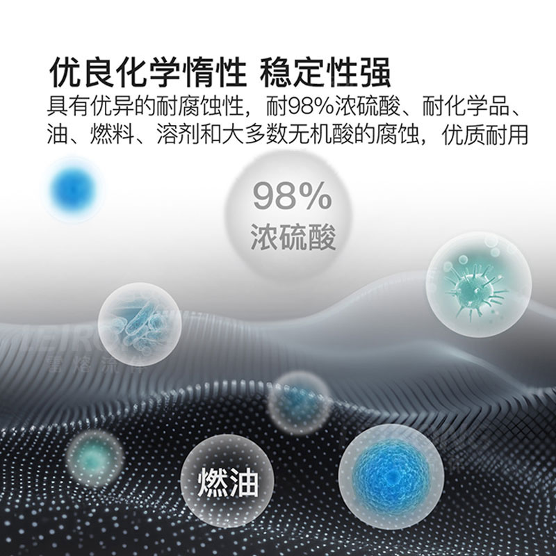 进口氟橡胶蠕动泵管耐强酸强碱油墨管浓硫酸实验室连接管 - 图3