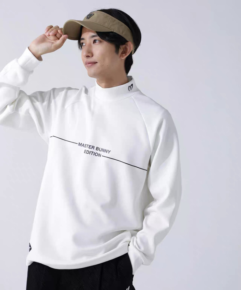 16M09出口日本高尔夫球服秋冬男士长袖高领针织衫弹力保暖打底,淘宝优惠券,粉丝福利购,淘宝优惠卷