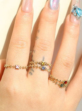 18K真金蓝宝石戒指  12.19冬至节直播间专属