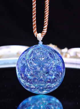 天然水晶狐狸吊坠项链  12.19冬至节直播间专属