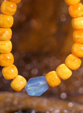 蜜蜡老蜡玉石手串  0319春分直播间孤品