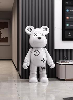 暴力熊装饰品大型落地式客厅卧室办公室商店乔迁礼物创意灯豪华储