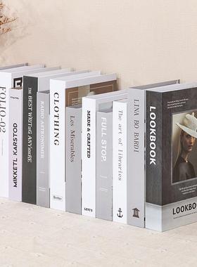 假书仿真书现代简约道具书家居饰品创意北欧风格书壳客厅装饰摆件