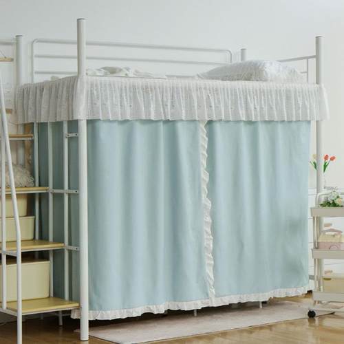 上床下桌遮挡帘强遮光 学生宿舍下铺专用床帘 滑轨隔断隐私桌帘 - 图1