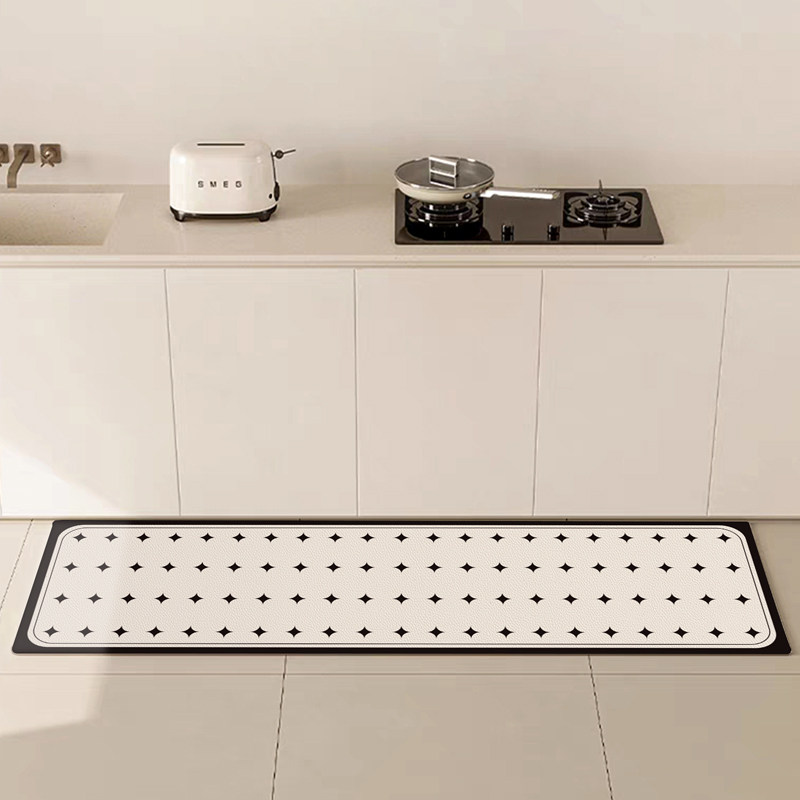 厨房专用地垫防滑防油防水防污可擦免清洗皮革脚垫厨房长条地毯,淘宝优惠券,粉丝福利购,淘宝优惠卷