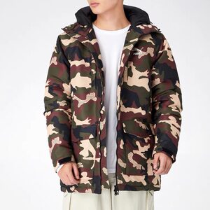 PUMA彪马外套男装冬运动服防风保暖迷彩服棉衣596546-70