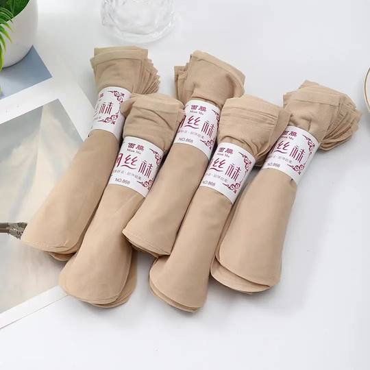 Short stockings for women, anti-athlete, anti-odor, summer thin, anti-bacterial, anti-snagging, wear-resistant, anti-slip, crystal silk breathable socks