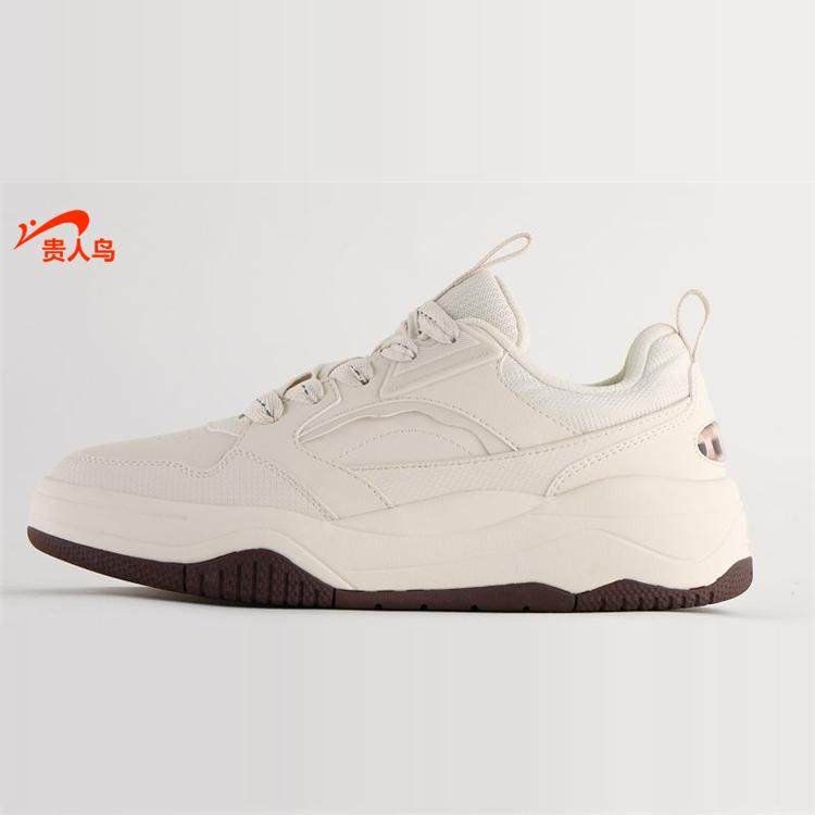 贵人鸟男鞋板鞋正品2024冬新款皮面运动休闲减震防滑跑鞋E245033,淘宝优惠券,粉丝福利购,淘宝优惠卷
