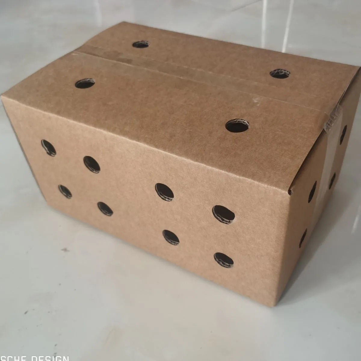 三层特硬开孔 35x25x15 活体宠物透气打孔不闷热外箱 13个一件 - 图0