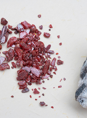 高透光原矿朱砂手链男女款