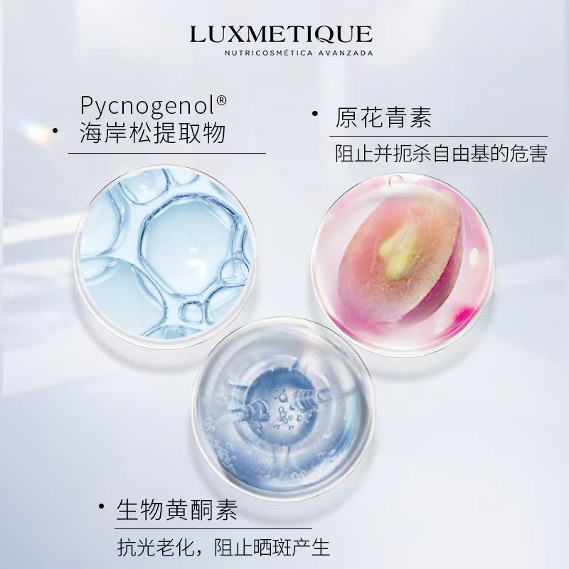 【保税仓 顺丰发货】LUXMETIQUE美白丸内服全身提亮祛斑白白丸