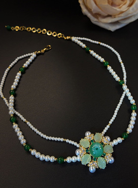 2025早春新中古绿意盎然花朵天然