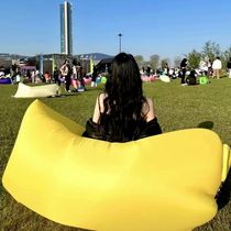 Outdoor Sloth Inflatable Sofa Nets Red Filling Air Bed Park Air Bed Mattresses Air Bed Siesta Sloth Bed Linen