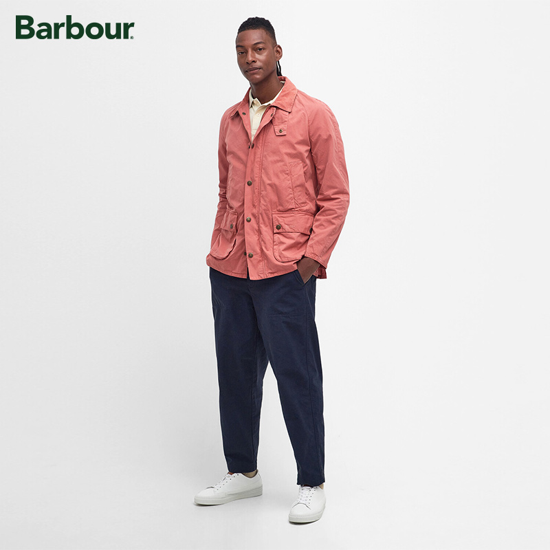 Barbour Ashby 男女同款经典休闲无蜡夹克 - 图0