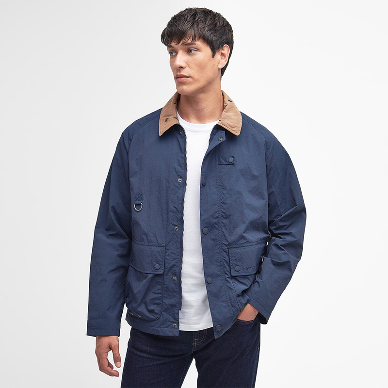 Barbour Utility Summer Spey男女同款休闲防雨无蜡夹克-图2