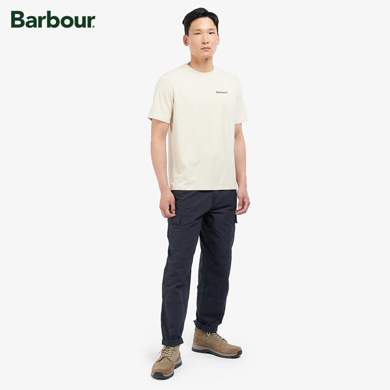 Barbour Coordinates男士春夏户外Logo短袖T恤 - 图0