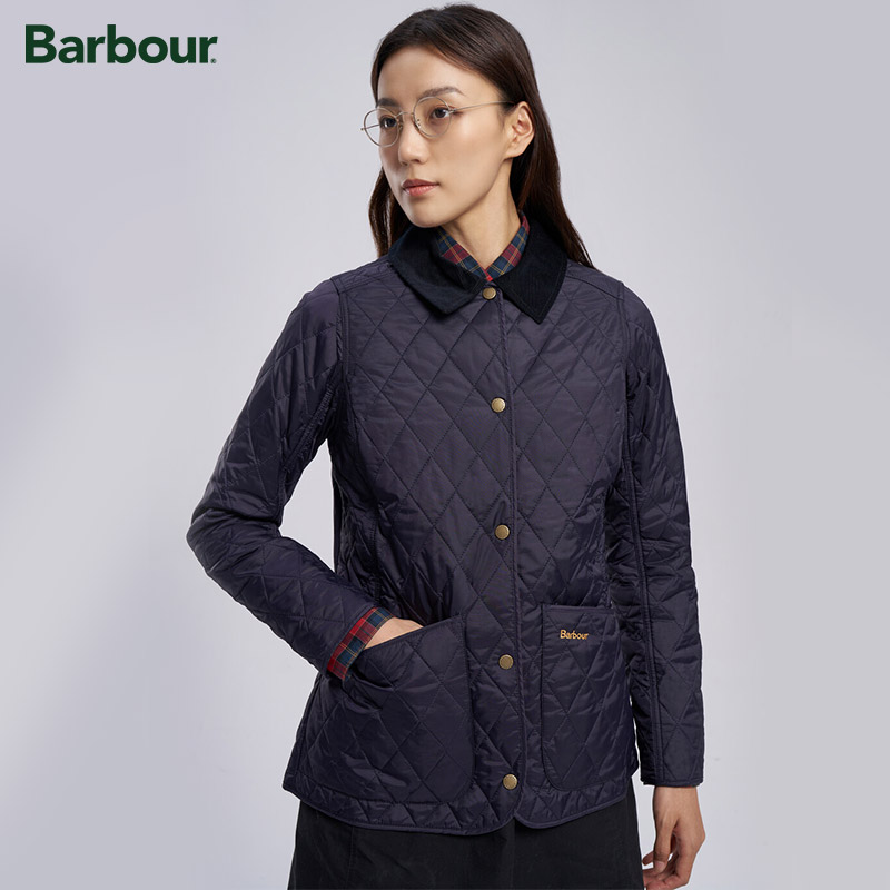 Barbour Annandale女士四季经典保暖菱格修身绗缝夹克 - 图2