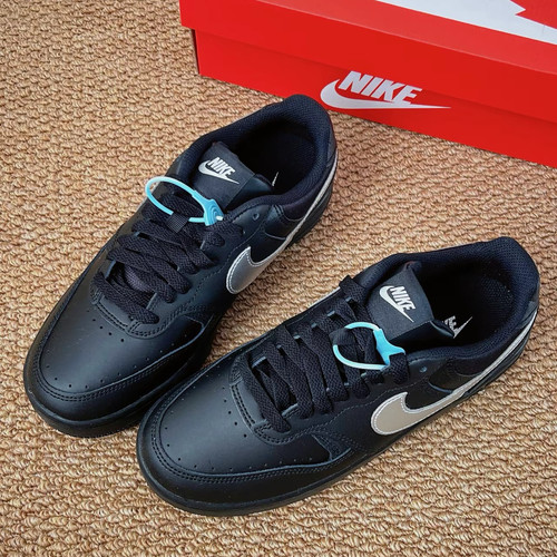 Nike/耐克 Gamma Force 时尚耐磨低帮板鞋女款黑白HQ1674-001 - 图0