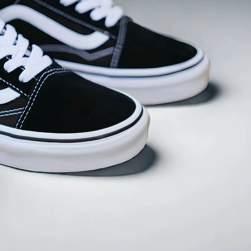 Vans ComfyCush Old Skool 帆布 轻便防滑 低帮 板鞋 男女同款 黑 - 图3