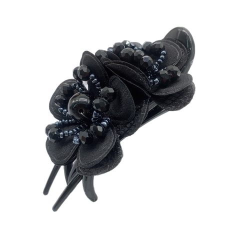 TKTK跨境韩系后脑勺顶夹中号发卡花朵三齿鸭嘴夹韩国盘头发夹子发 - 图3