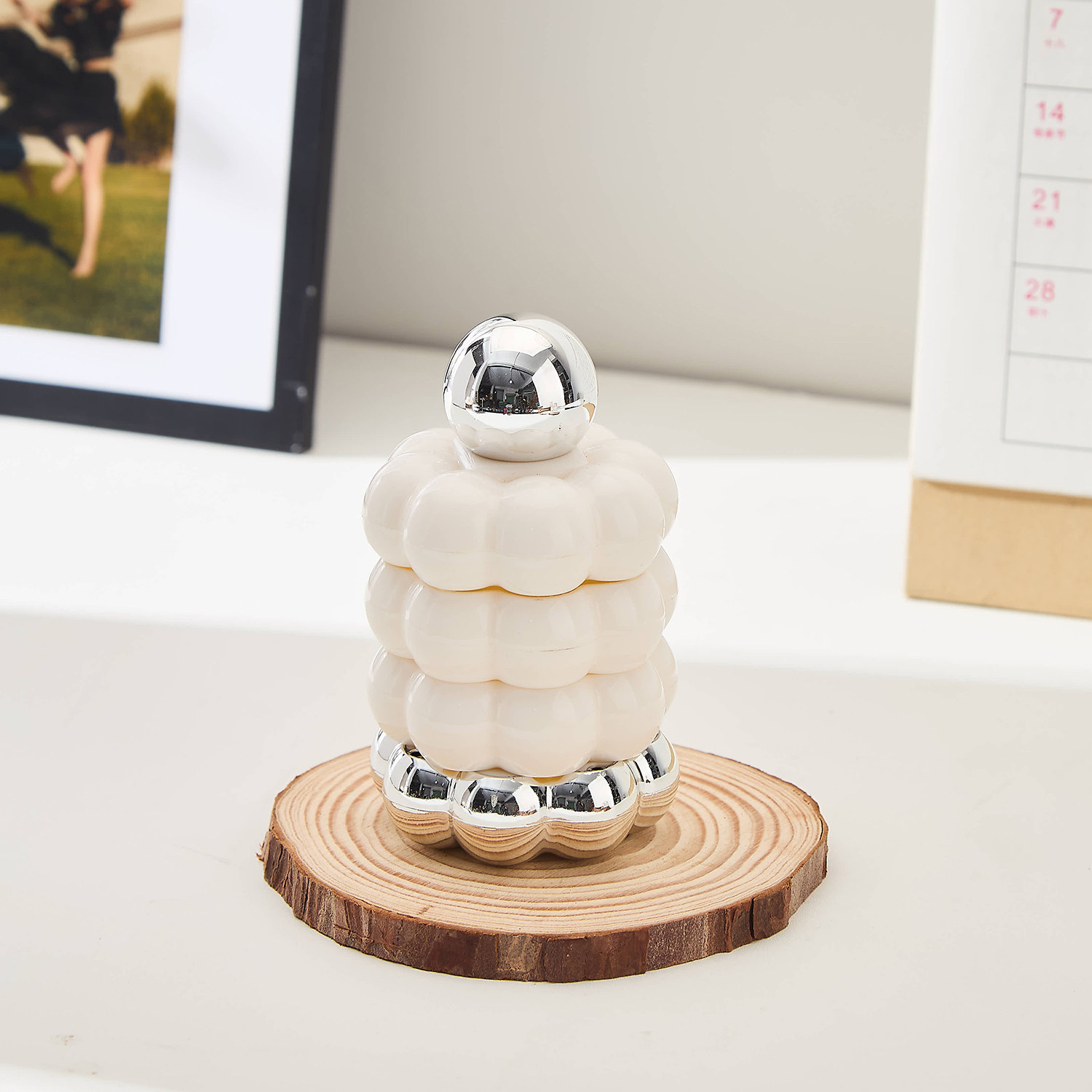 香薰蜡烛托盘松木圆木垫大号简约ins风装饰摆件圆形蜡烛底座烛台,淘宝优惠券,粉丝福利购,淘宝优惠卷