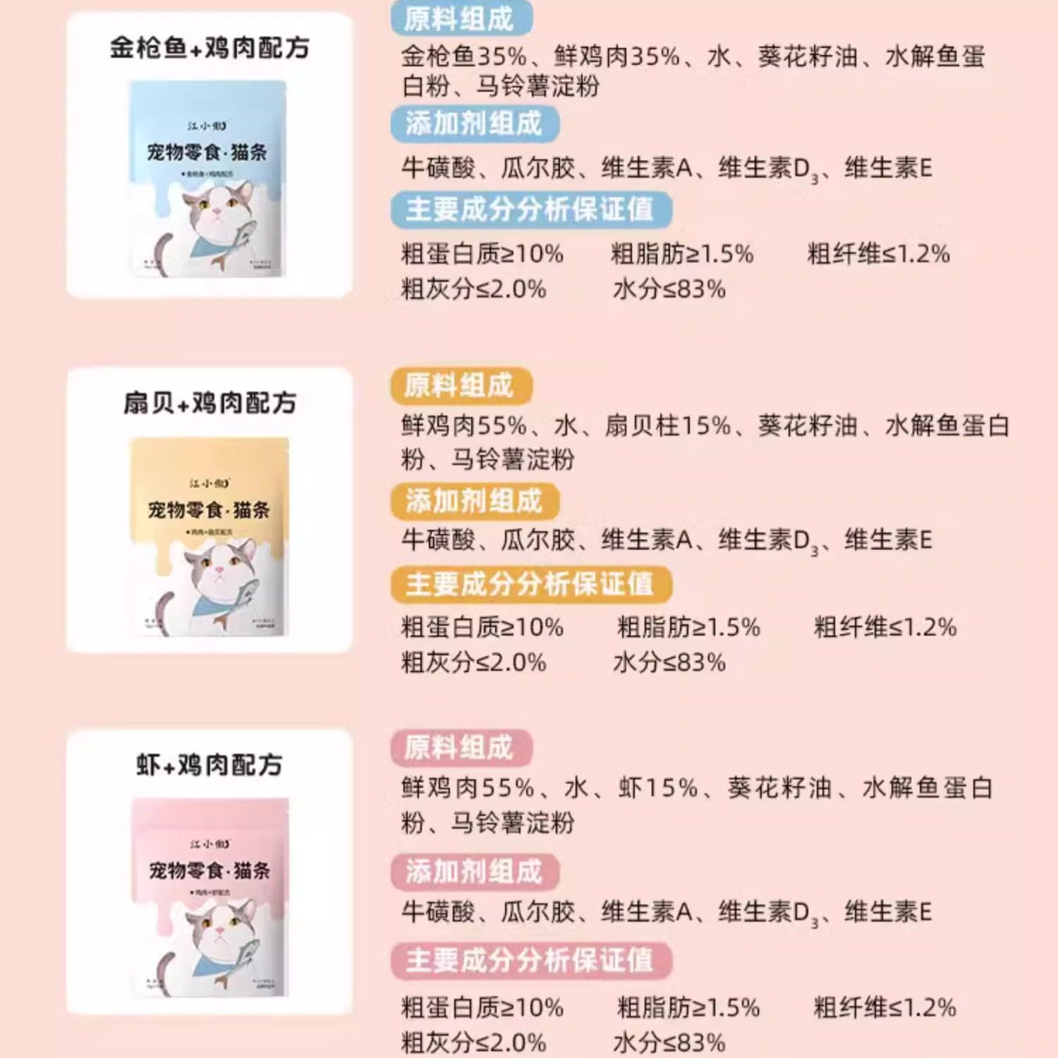 江小傲猫条猫零食幼猫成猫营养全价宠物专用流质猫咪补水互动拌粮,淘宝优惠券,粉丝福利购,淘宝优惠卷