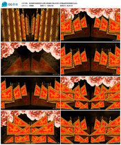 Opera Banner Drama Battlefield Annual Conference Stage Song Soundtrack accompanied by a large screen led background video material