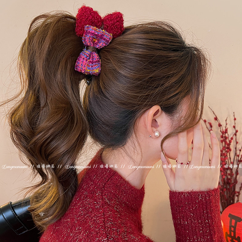 甜美气质蝴蝶结香蕉夹女2025新款高级感一字抓夹高马尾竖夹发饰冬,淘宝优惠券,粉丝福利购,淘宝优惠卷