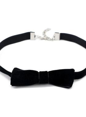 圣诞节装扮蝴蝶结性感项链带铃铛颈链颈环项链项圈酒吧派对聚会女