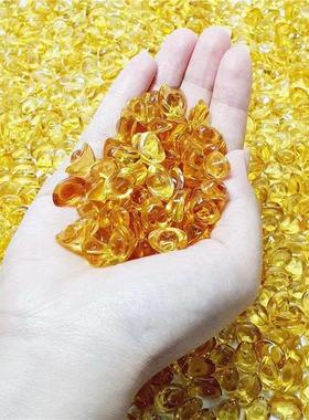 黄水晶元宝摆件小元宝琉璃金元宝招财聚宝盆百福米缸乔迁礼品客厅