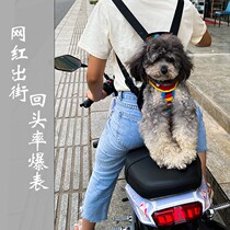 Pet Dog Out Chest Backpack Portable Small Body Dog Backpack Double Shoulder Bag Chest Front Bag Cat Pack Small Dog Kitty Backpack