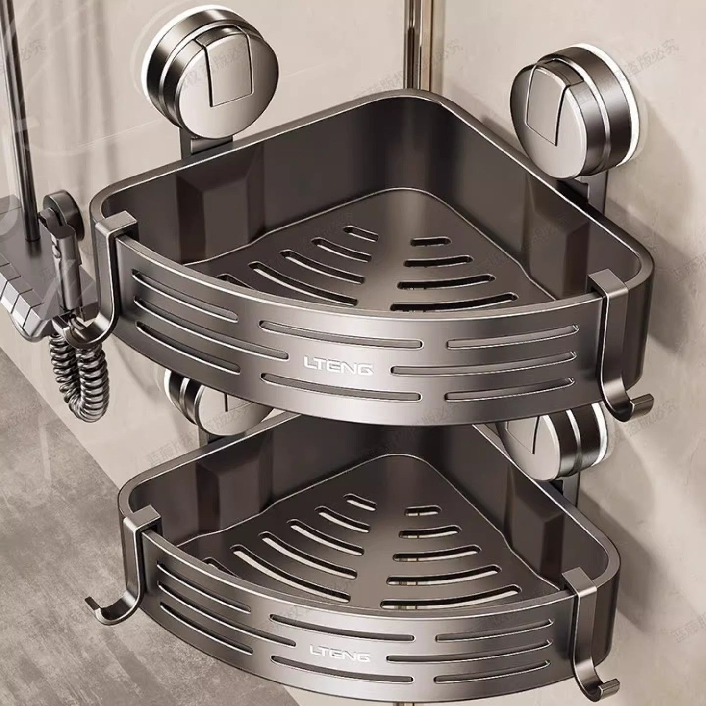 浴室吸盘转角洗漱台置物架壁挂卫生间墙上厕所洗手台收纳架脸盆架,淘宝优惠券,粉丝福利购,淘宝优惠卷