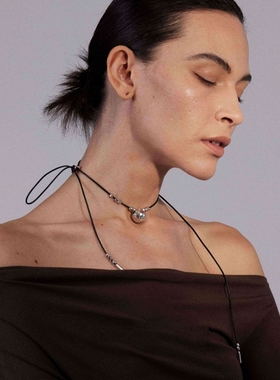 灿若星辰项链小众设计感chokerc黑色项链女时尚百搭高级感毛衣链