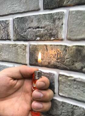 中式复古砖纹墙贴自粘墙纸3D背景墙餐馆室内墙面墙裙装饰翻新