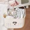 Dormitory hand-held bath basket toilet supplies storage basket bathroom bath basket large capacity bathroom basket bathroom storage basket