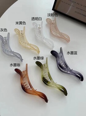 鳄鱼鸭嘴夹大号后脑勺横款盘发夹