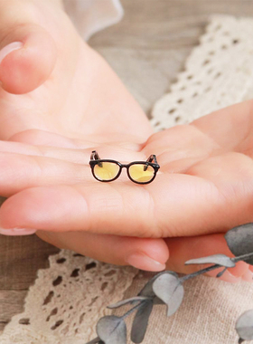 Ayatorie小众手工戒指微缩眼镜开口戒情侣戒礼盒装新款指环礼品